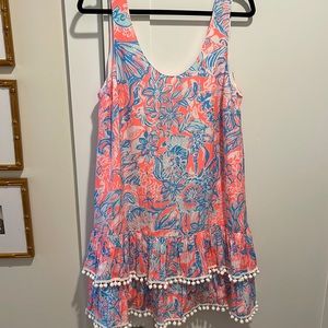Lilly Pulitzer dress with fringe, size Large